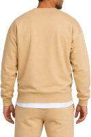 Reichstadt Herren Regular Fit Pullover Logo-Stitching 23RS037 Beige XS