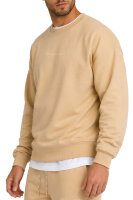Reichstadt Herren Regular Fit Pullover Logo-Stitching 23RS037 Beige XS