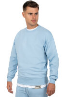 Reichstadt Herren Regular Fit Pullover Logo-Stitching 23RS037 Baby Blue 4XL