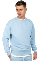 Reichstadt Herren Regular Fit Pullover Logo-Stitching 23RS037 Baby Blue 4XL