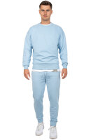 Reichstadt Herren Regular Fit Pullover Logo-Stitching 23RS037 Baby Blue 4XL
