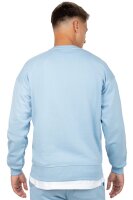 Regular Fit Pullover Herren Logo-Stitching23RS037 Baby Blue 5XL