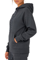 Reichstadt Damen Relaxed Fit Hoodie Marken-Stick 23RSW038 Anthracite XS