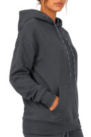 Reichstadt Damen Relaxed Fit Hoodie Marken-Stick 23RSW038 Anthracite XS