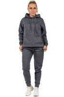 Relaxed Fit Hoodie Damen Marken-Stick 23RSW038 Anthracite S