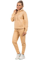 Relaxed Fit Hoodie Damen Marken-Stick 23RSW038 Beige M