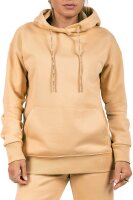 Relaxed Fit Hoodie Damen Marken-Stick 23RSW038 Beige XXL