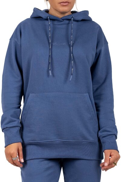 Reichstadt Damen Relaxed Fit Hoodie Marken-Stick 23RSW038 Dark Blue 4XL