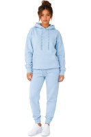 Reichstadt Damen Relaxed Fit Hoodie Marken-Stick 23RSW038 Baby Blue L
