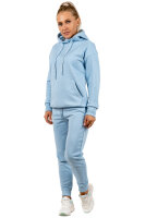 Relaxed Fit Hoodie Damen Marken-Stick 23RSW038 Baby Blue L