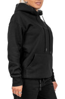Relaxed Fit Hoodie Damen Marken-Stick 23RSW038 Black S