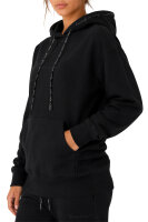 Reichstadt Damen Relaxed Fit Hoodie Marken-Stick 23RSW038 Black XXL