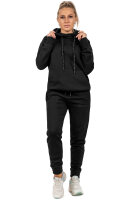 Relaxed Fit Hoodie Damen Marken-Stick 23RSW038 Black 3XL