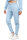 Reichstadt Damen Slim Fit Sporthose Marken-Stick 23RSW039 Baby Blue S