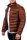 Regular Fit Jacke Herren Echtleder 19RS016 Cognac XS