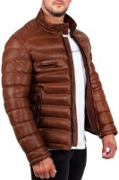 Regular Fit Jacke Herren Echtleder 19RS016 Cognac XL