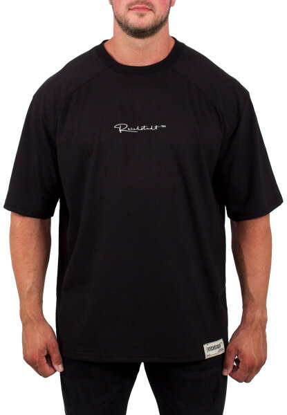 Oversized T-Shirt Herren Logoschriftzug 22RS033A Black L
