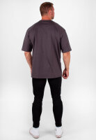 Oversized T-Shirt Herren Logoschriftzug 22RS033A Dark Grey XL