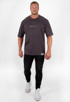 Oversized T-Shirt Herren Logoschriftzug 22RS033A Dark Grey XXL