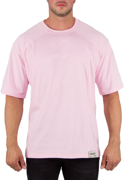 Reichstadt Herren Oversized Kurzarmshirt 22RS033A Old Pink S